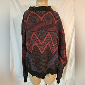 Vintage Graphic Print Sweater